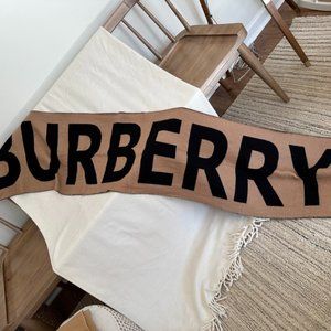 Burberry Cashmere Scarf or Wrap - Unique and large!
